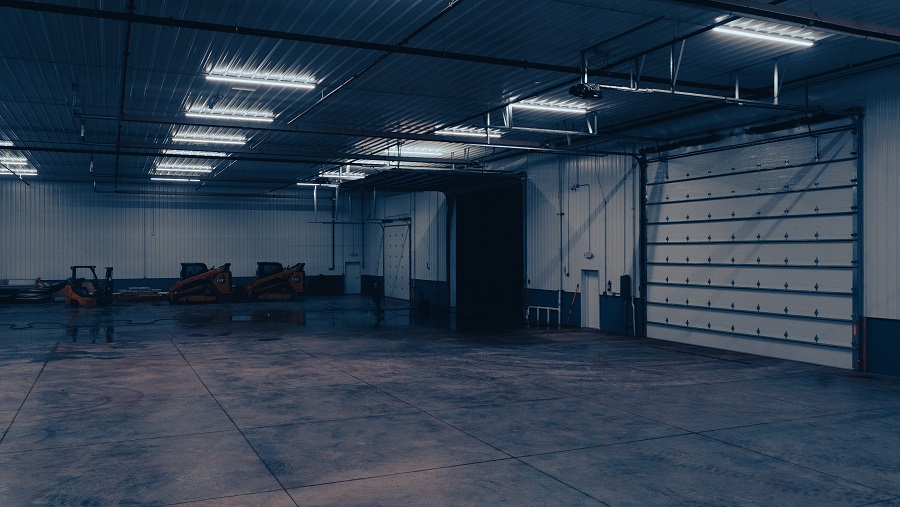 Warehouse interior — high-resolution coverage across the full operational floor